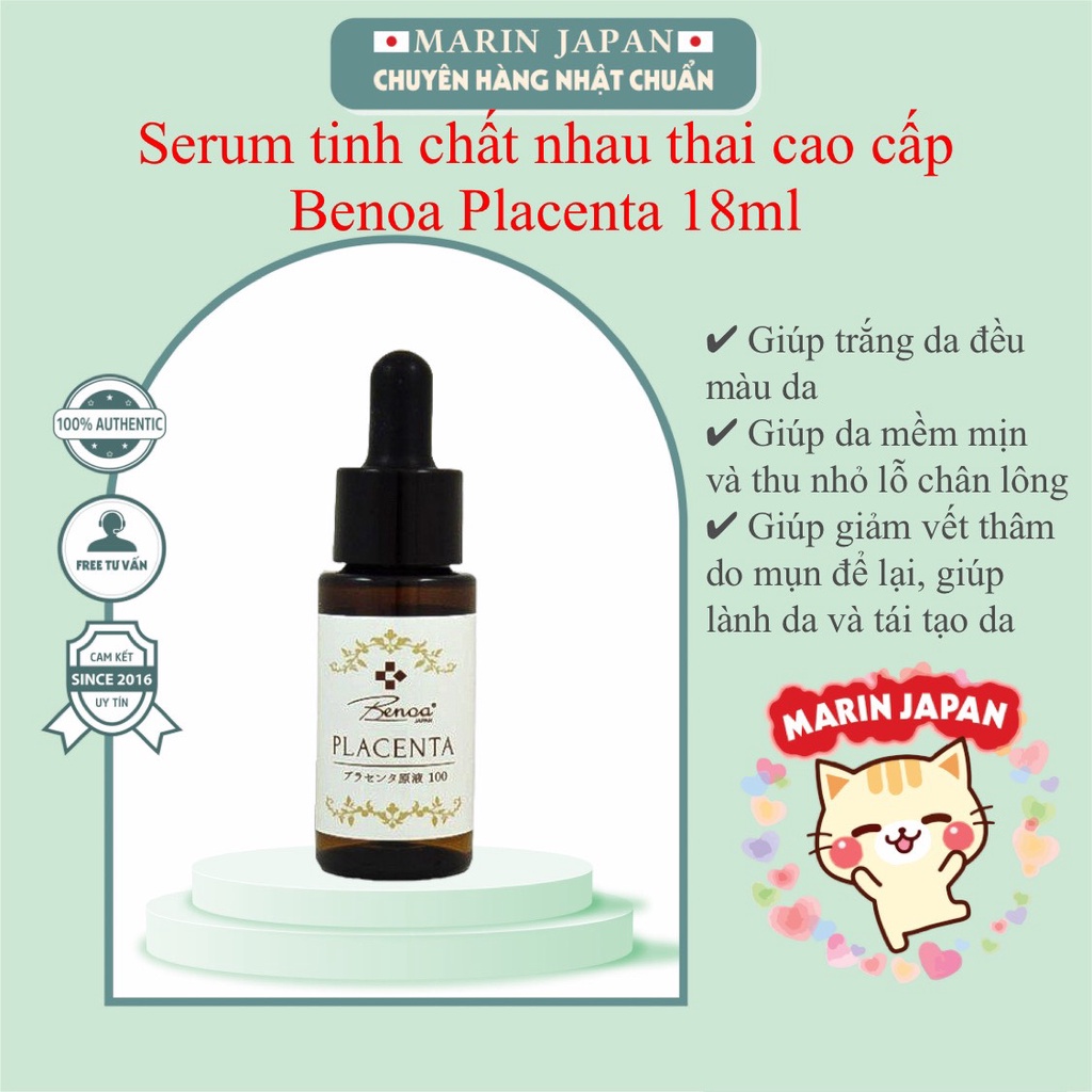 [Sale 70%]Serum dưỡng trắng tinh chất nhau thai cao cấp Benoa Plancenta 100 Nhật Bản