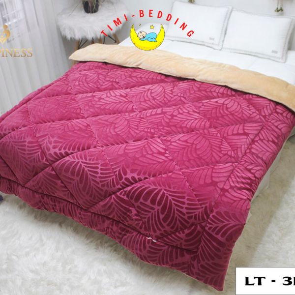 Chăn happiness – Chăn lông cừu chính hãng kích thước 200 x 220 cm, nặng 4kg - Timibedding