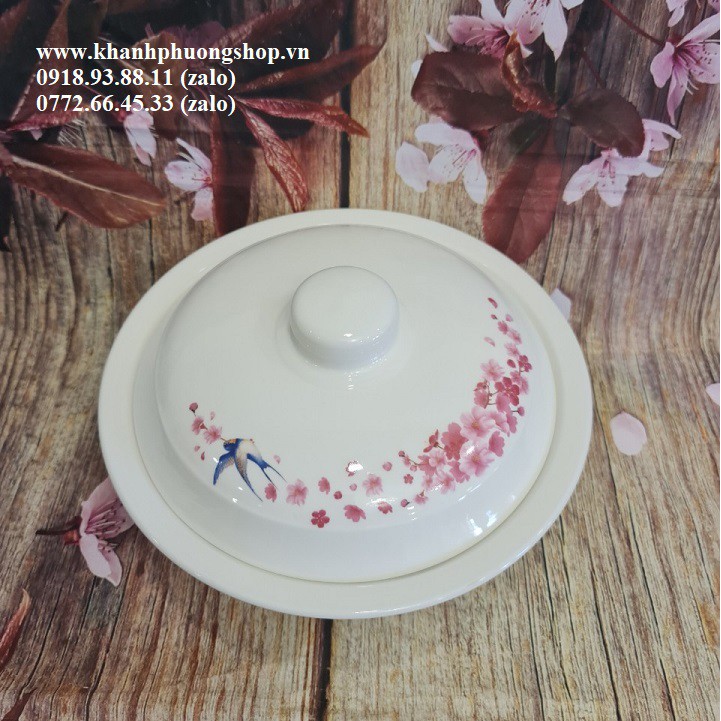 thố sứ đựng cơm có nắp - thố sứ đựng cơm