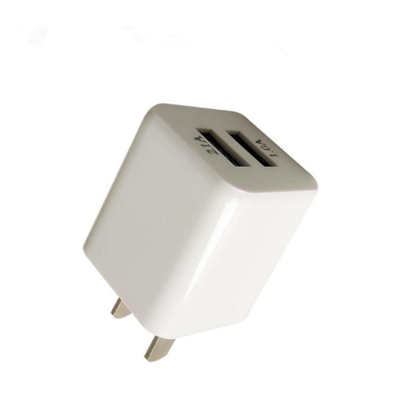 Củ Sạc USB 2 CỔNG Dành Cho Điện Thoại Android, Iphone MÀU TRẮNG