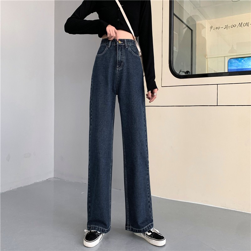 [SẴN] Quần jeans ống rộng Ulzzang Quảng Châu QDJ74