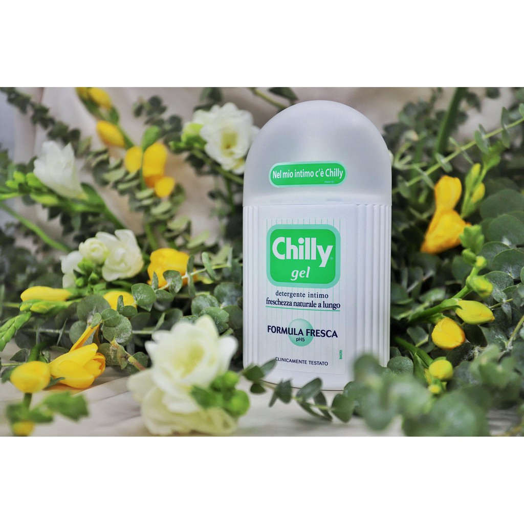 Dung dịch vệ sinh phụ nữ Chilly Gel - Se se lạnh, bùng tươi mát -  số 1 tại Italy -  (200ml/chai)