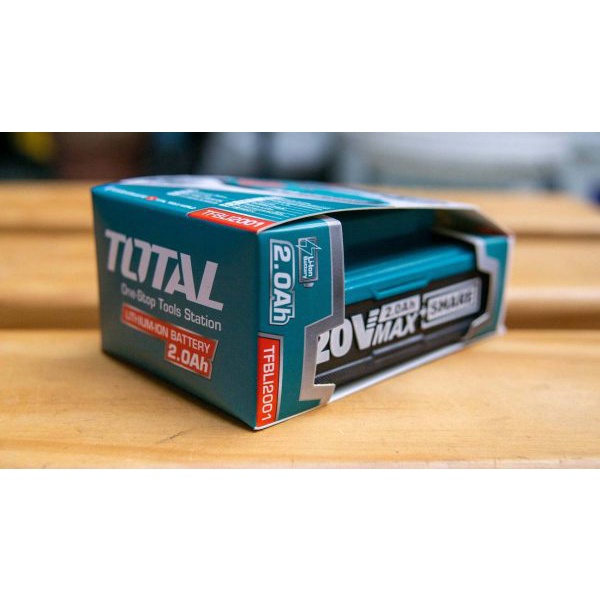 Pin sạc 20V TOTAL TFBLI20011 20V Pin Lithium có đèn LED báo dung lượng của pin dùng được cho tất cả máy 20V INGCO TOTAL