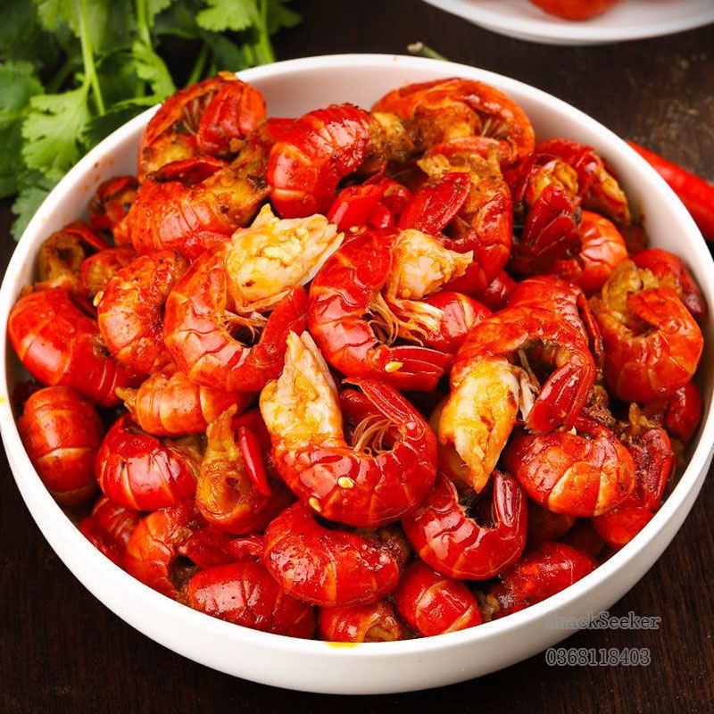 🍤TÔM HÙM ĐẤT SỐT CAY THƠM, CHUA NGỌT HỒ NAM - SNACKSEEKER - ĐỒ ĂN VẶT TRUNG QUỐC