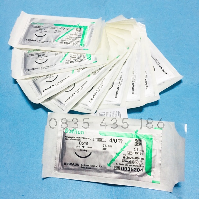 Chỉ phẫu thuật không tiêu Dafilon 4/0