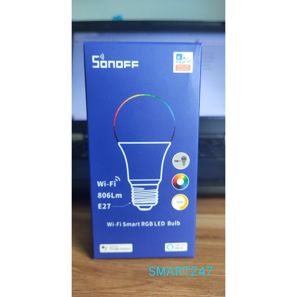 Bóng Đèn Wifi Smart RGB 9W Đổi Màu Thông Minh Sonoff  B05-B-A60