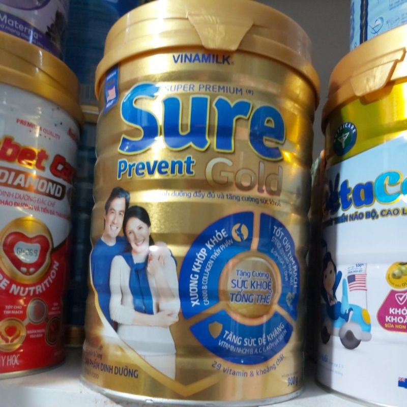 Sữa bột Sure prevent lon 900g