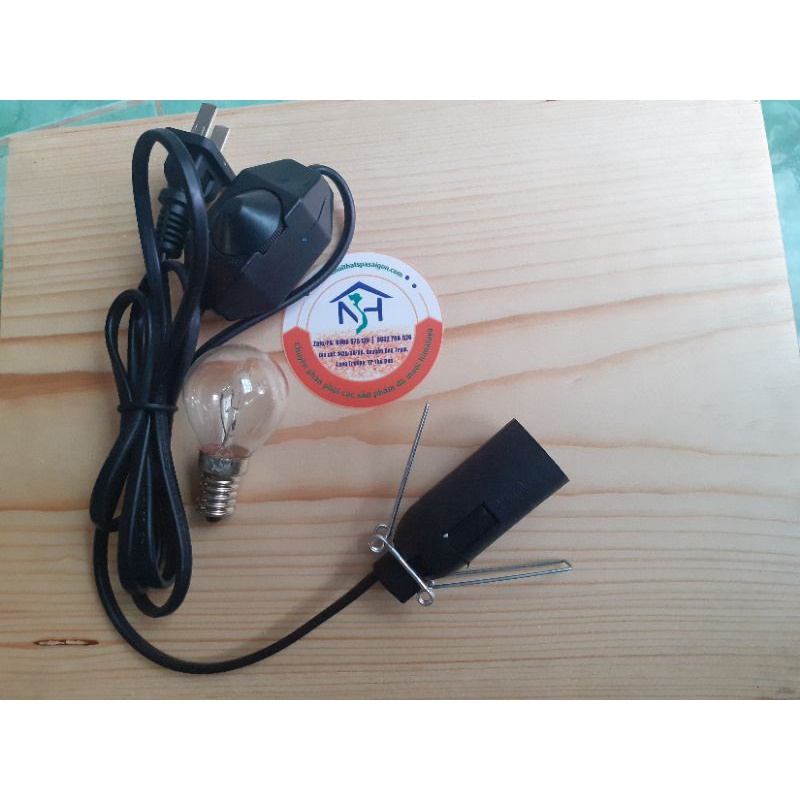 Dây nguồn dùng cho đèn đá muối himalya, loại chuyên dụng, dây dimmer, dây chiết áp, có phích cắm dài 2m