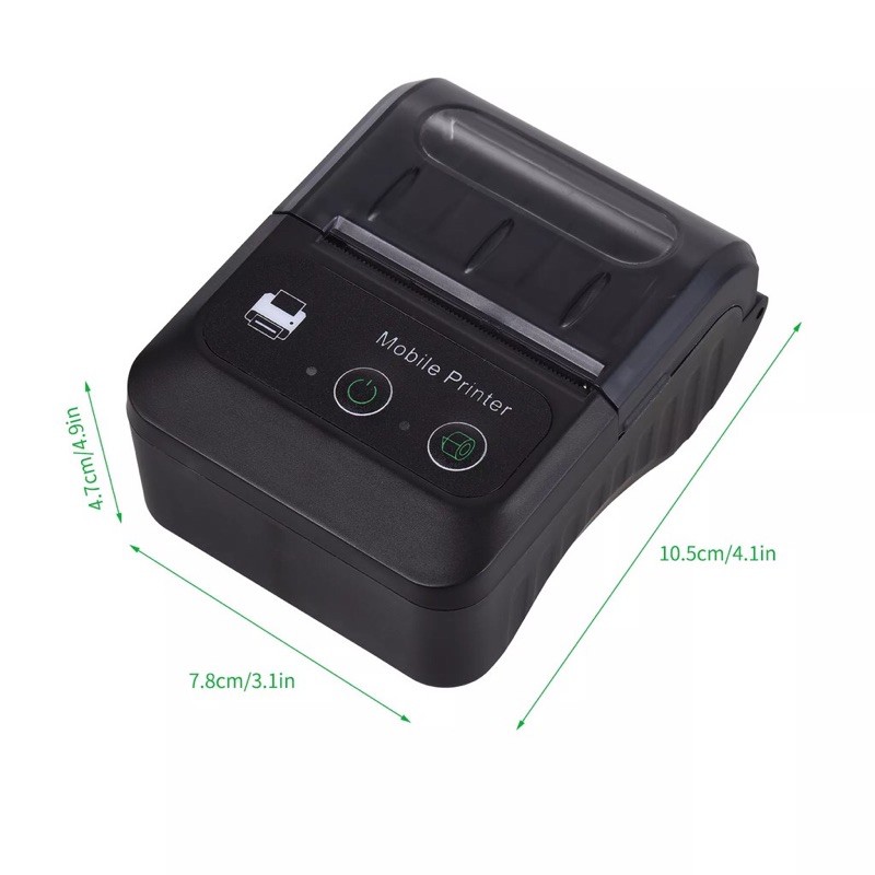 [Mã 273ELHA100K0 hoàn 7% đơn 500K] HHS Máy in hoá đơn Mobile Printer Aibecy - Máy in nhiệt bluetooth