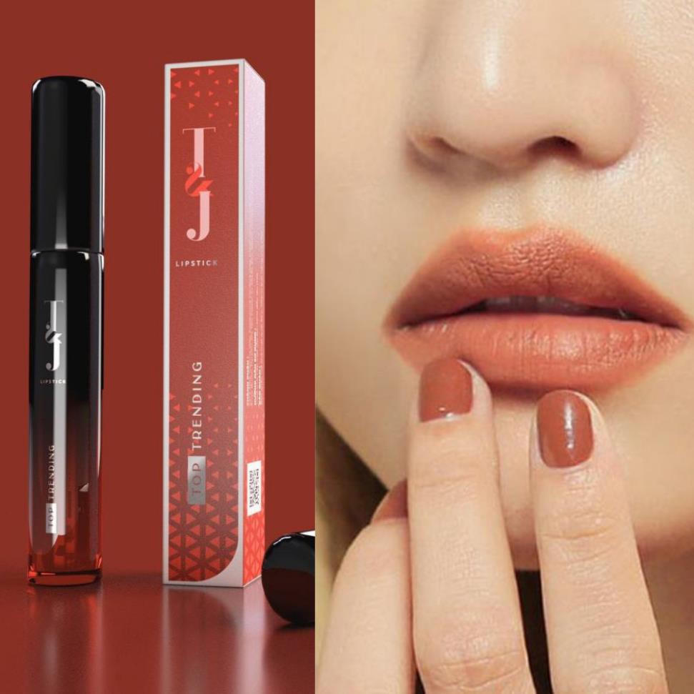 Son môi chính hãng T&J màu cam đất mềm mịn tự nhiên, màu sắc thời thượng