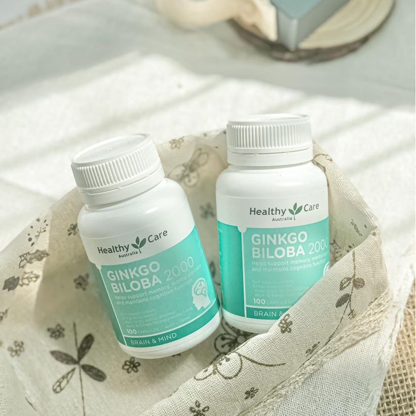 Viên Uống Bổ Não Healthy Care Ginkgo Biloba Úc 100 viên - Shop Khang Baby