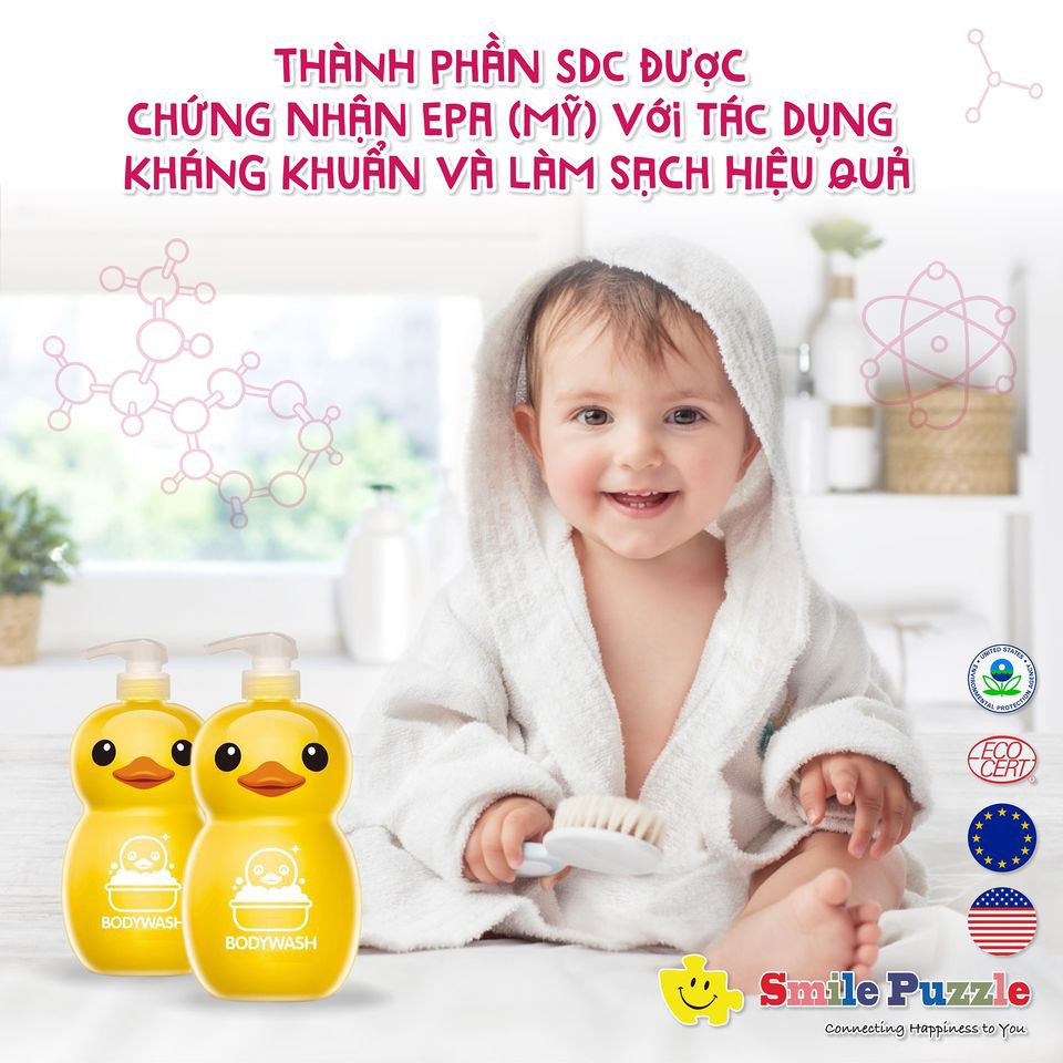 HÀNG NHẬP KHẨU -Rubber Duck- Sữa tắm kháng khuẩn 1000ml