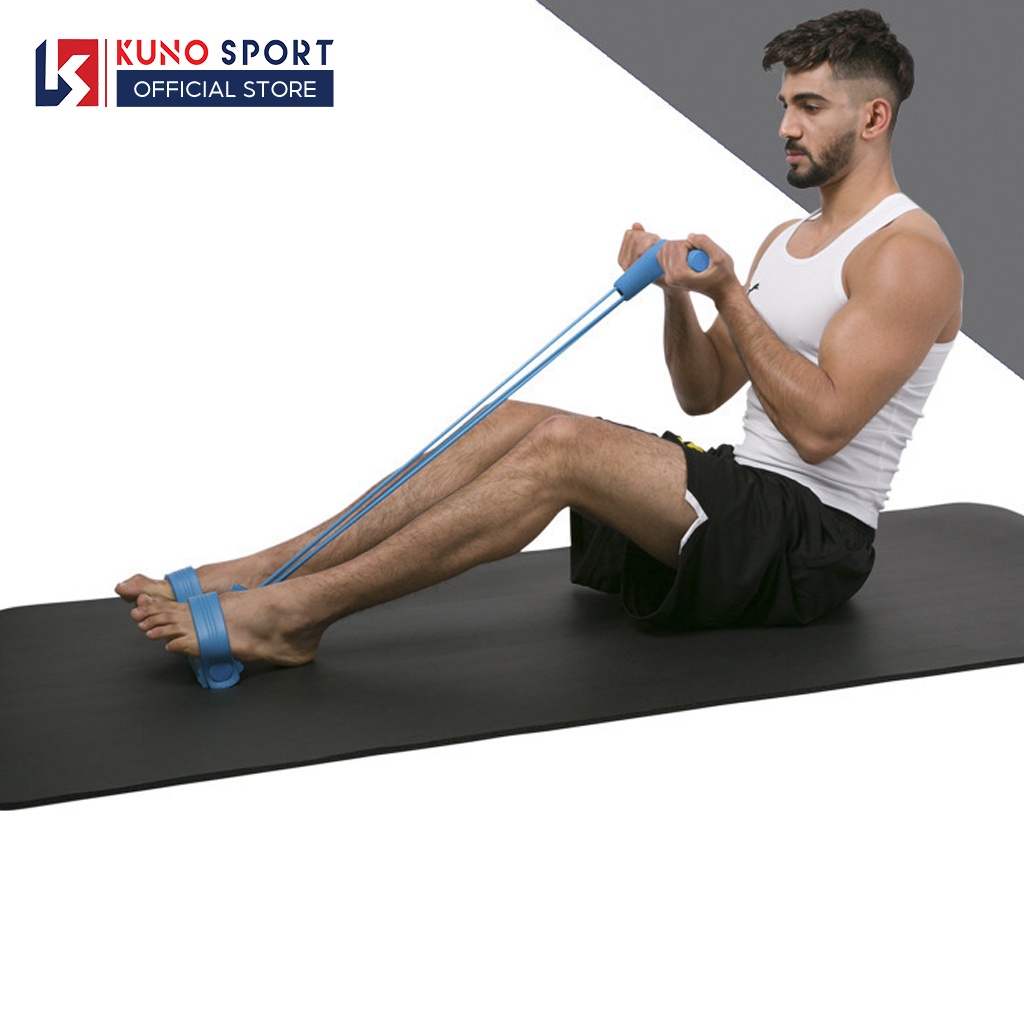 Dây Kéo Đàn Hồi 4 Ống KUNO SPORT Hỗ Trợ Tập Gym Yoga Hiệu Qủa