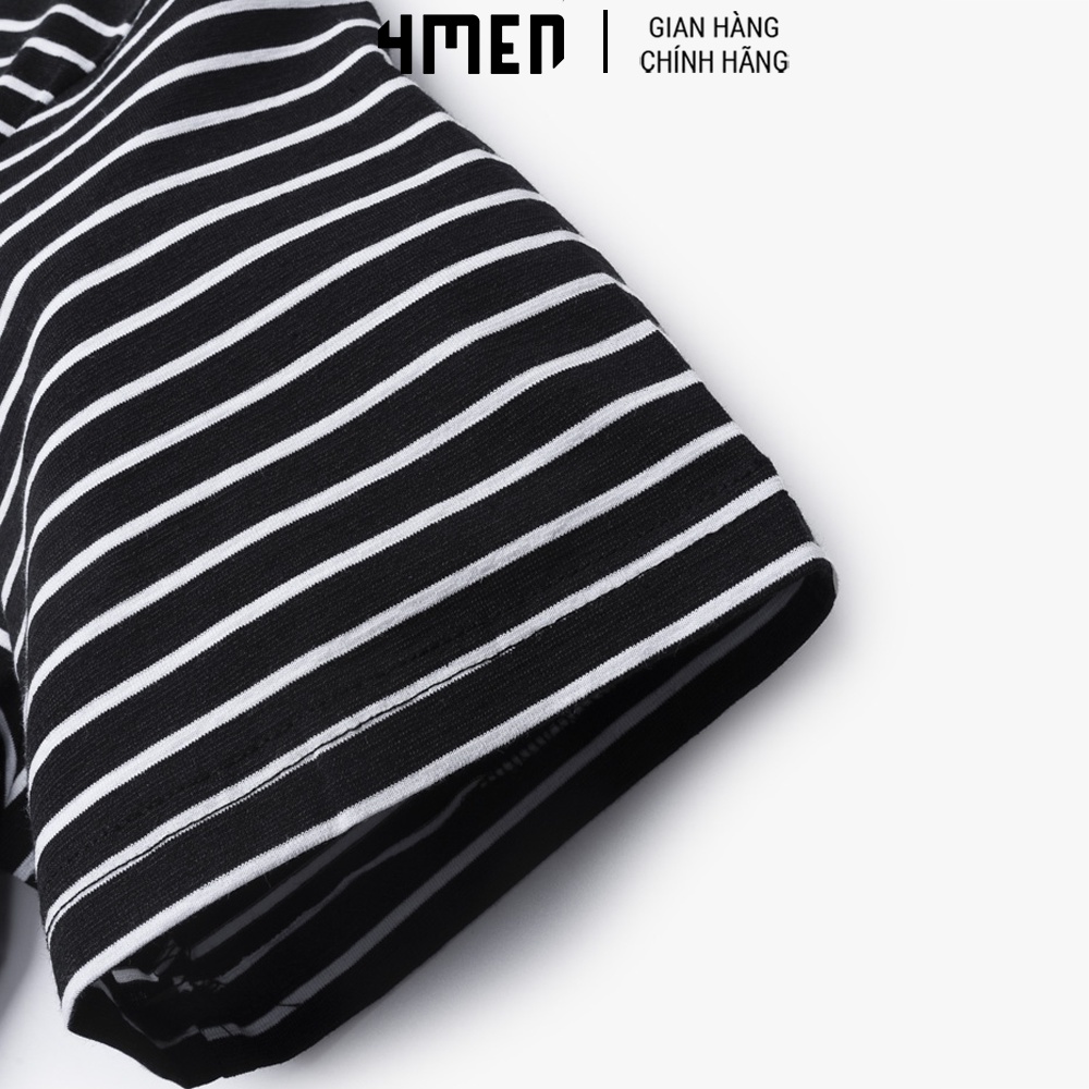 Áo Thun Nam Slimfit Teddy 4MEN AT104 cổ tròn tay ngắn, kẻ sọc ngang basic, nhiều màu đẹp, vải thun mát, mềm mịn, co giãn