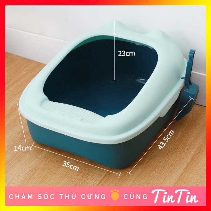 Khay Vệ Sinh Cho Mèo Kèm Xẻng - Chậu đựng cát vệ sinh cho mèo #Tintin Pet Store