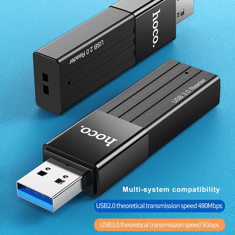 Đầu Đọc Thẻ Nhớ Hoco 2 Trong 1 Usb 3.0 2.0 Sd Micro Sd / Tf