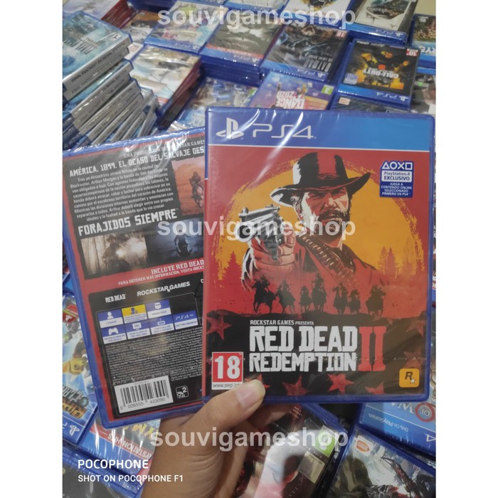 Đĩa Cd Chơi Game Ps4 Red Dead Redemption 2 Bd Ps4