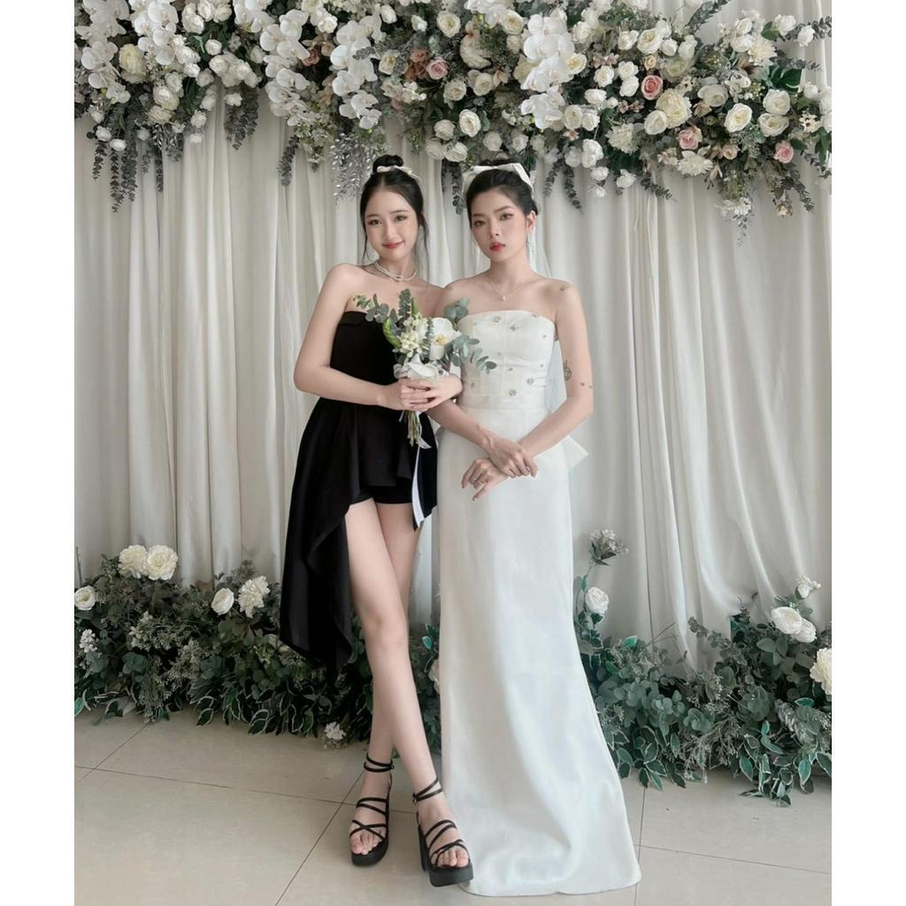 SET ÁO ỐNG LẬT CÚP NGỰC ĐEN TÀ NHỌN + QUẦN SHORT ĐEN (TH)