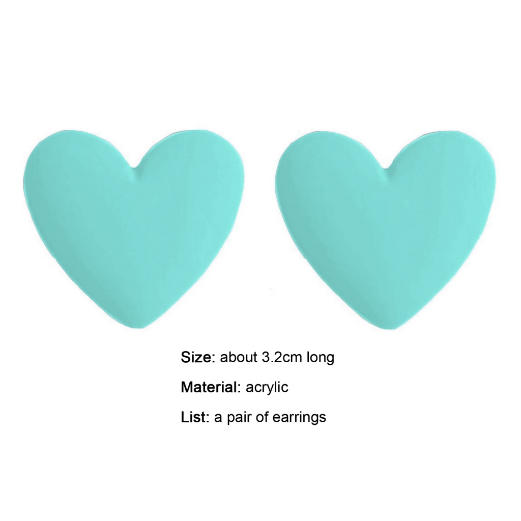 Bông Tai Bằng Acrylic Màu Sắc Tươi Sáng Phong Cách Hàn Quốc Thời Trang Cho Nữ