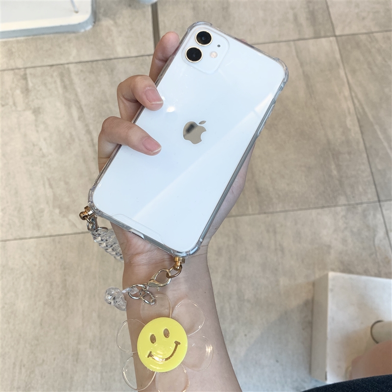 Ốp Điện Thoại Trong Suốt Hình Hoa Hướng Dương Có Dây Đeo Cho Iphone 11pro / Max Apple X / Xs / Xr / Se | BigBuy360 - bigbuy360.vn