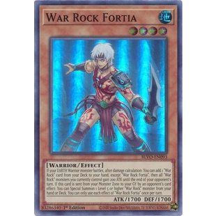 Thẻ bài Yugioh - TCG - War Rock Fortia / BLVO-EN093'