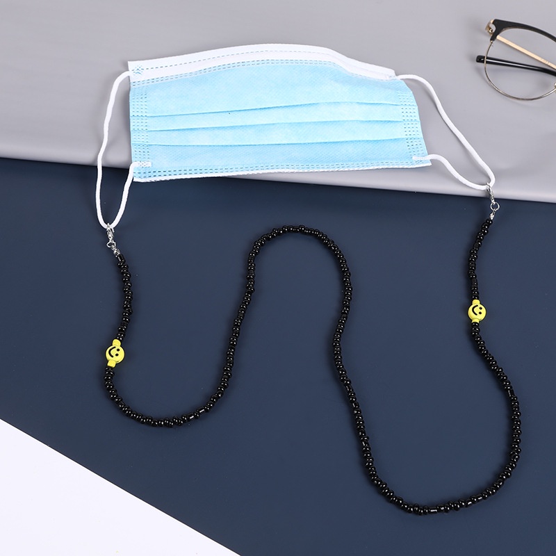 (0655) Dây Đeo Khẩu Trang Hạt Nhựa  Sắc Màu