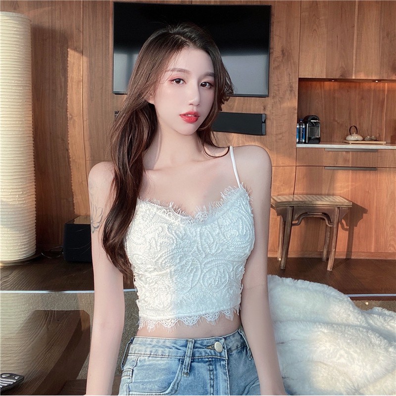 Áo Bra Ren Nữ Crotop Siêu Hot Chun Lưng 20221