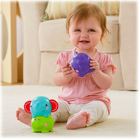 Fisher Price chính hãng Đồ chơi thú xinh xếp chồng