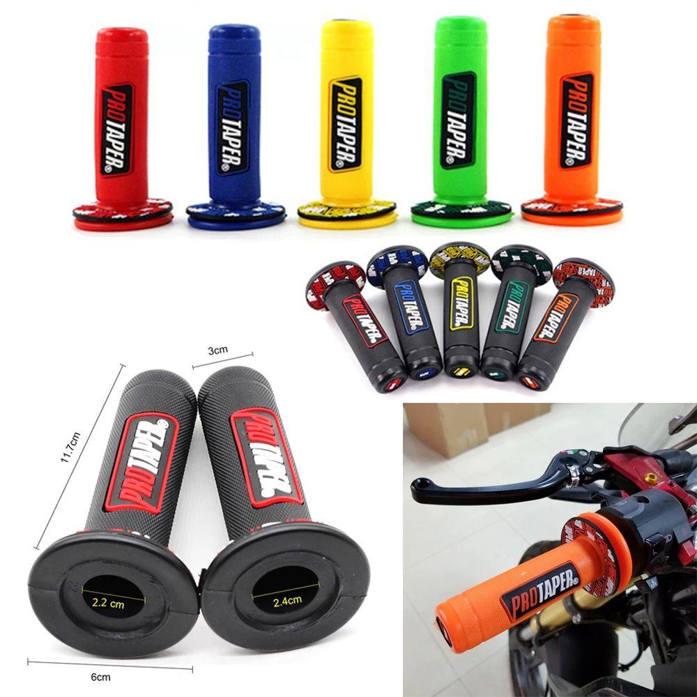 Vỏ Bọc Tay Lái Xe Máy Bằng Cao Su Gel Nhiều Màu 22mm 24mm 7 / 8 &quot;