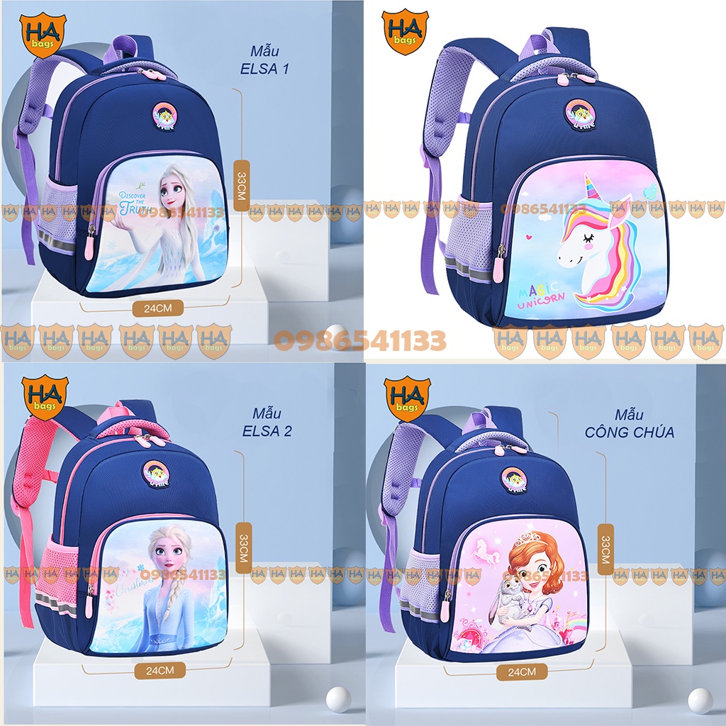 Balo siêu nhẹ cho học sinh lớp 1, 2, 3 HABAGS, kích thước 38x28x16cm HA1007