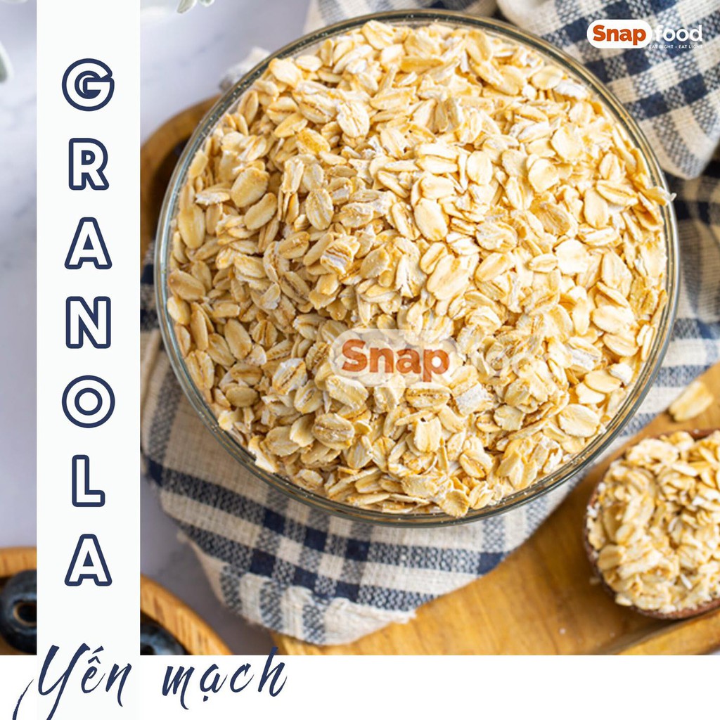 Granola không đường - Vị Vani Mật Ong 250/ 500gram - Ngũ cốc giam cân - Eat Clean