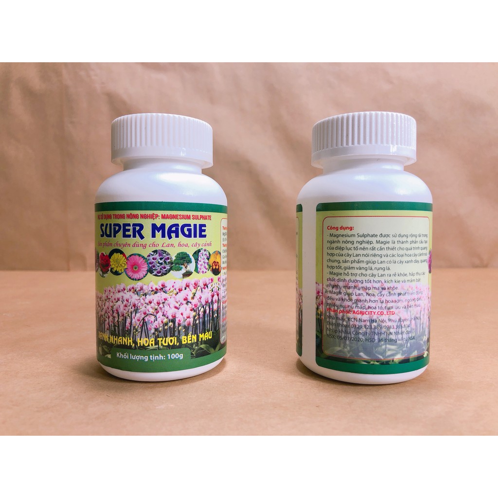 Phân bón lá Super Magie xanh, bật ngọn, phát triển nhanh dành cho cây cảnh, kiểng lá
