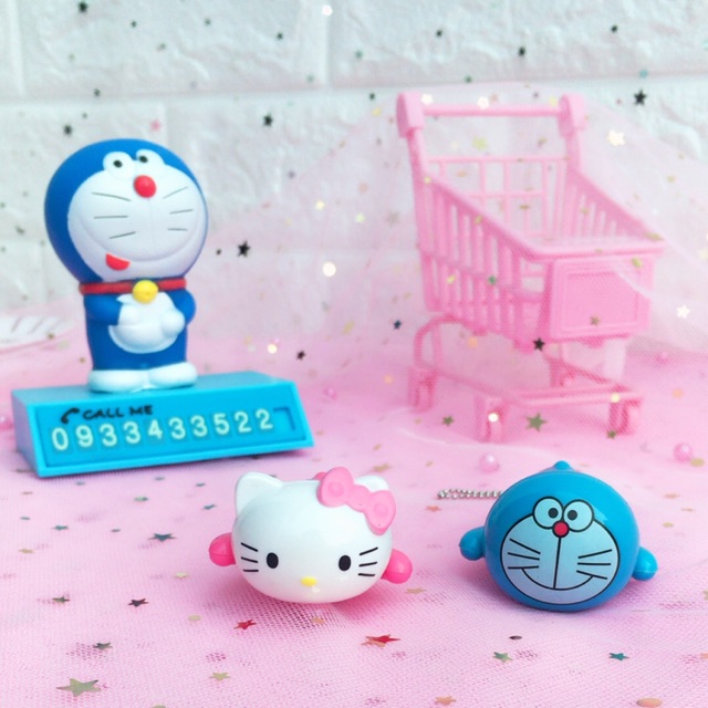 BẤM MÓNG TAY DORAEMON & HELLO KITTY