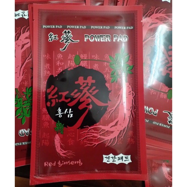 Túi 6 miếng dán hồng sâm Power Pad Hàn Quốc