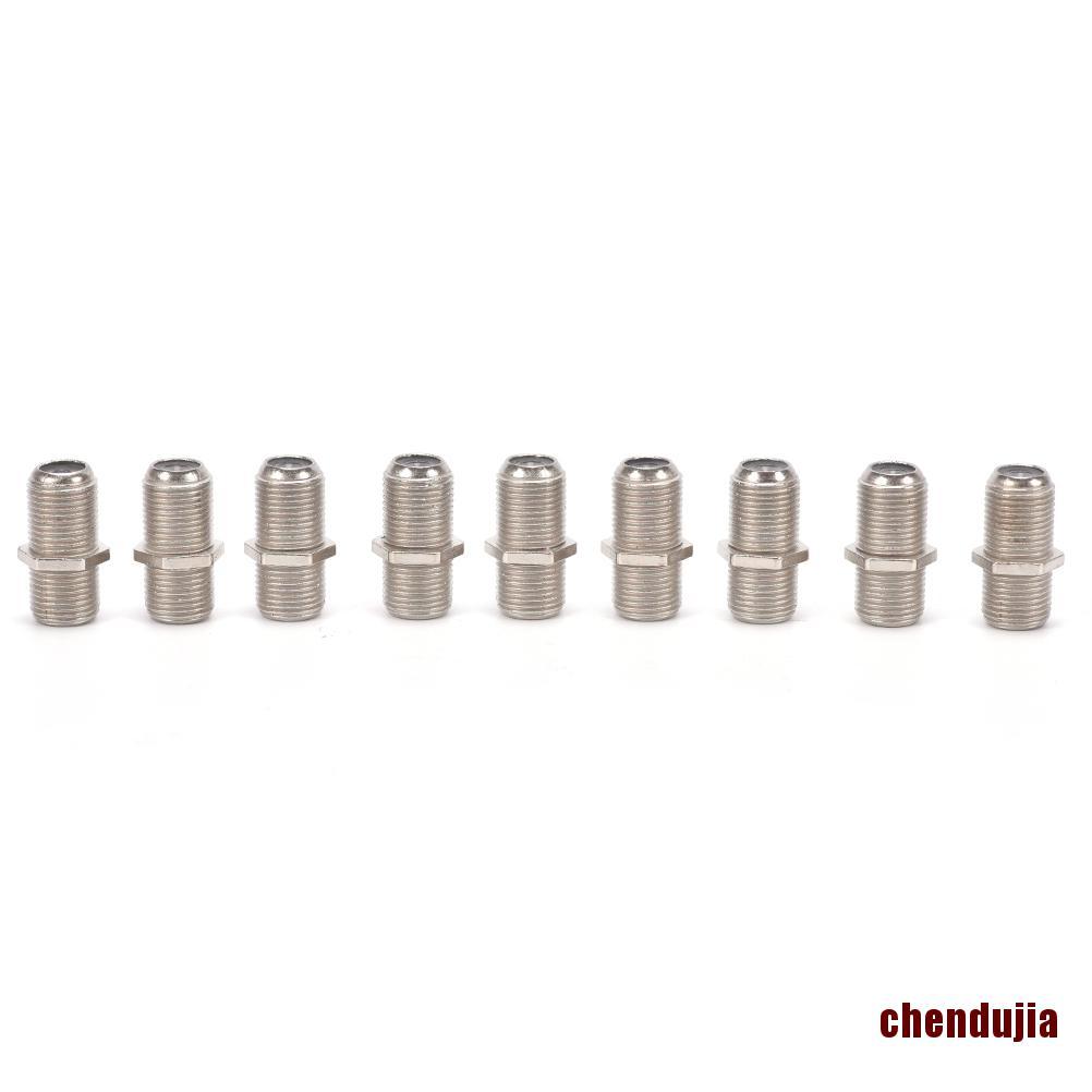 Set 10 Đầu Nối Cổng F / F Jack Rg6