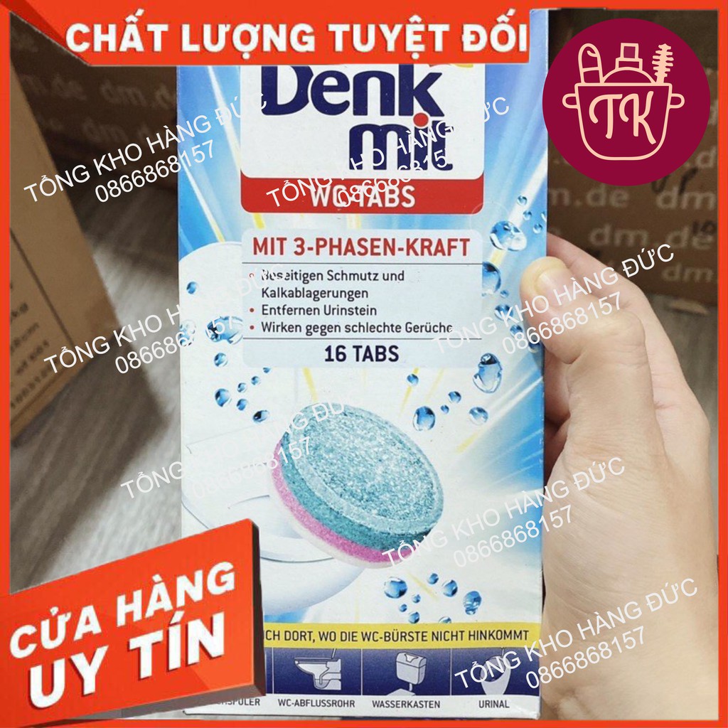 [VIÊN LẺ] 5 Viên Tẩy Bồn Cầu Denkmit WC Tabs