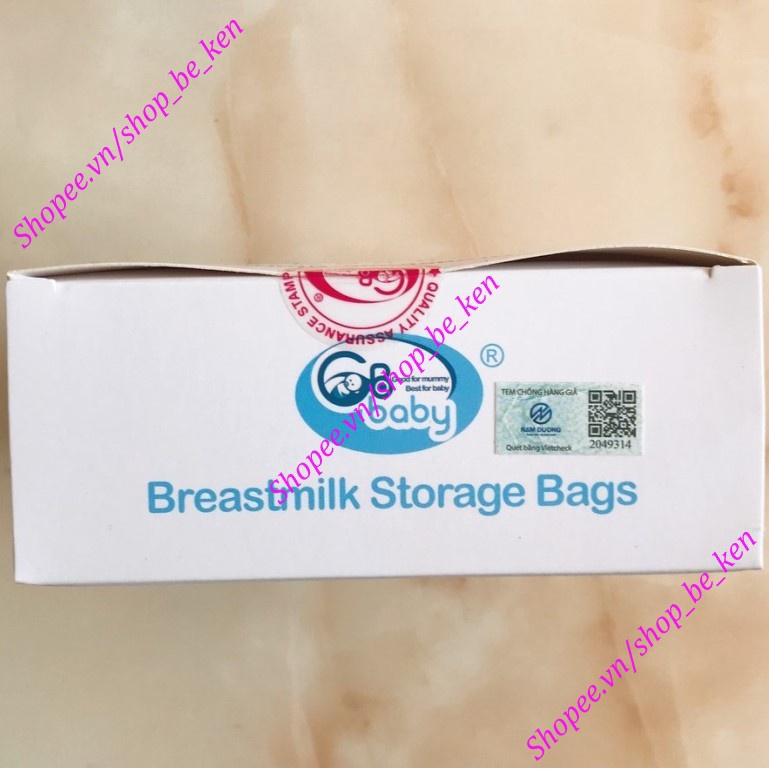 Hộp 50 Túi trữ sữa Mẹ 250ml GB Baby G50 không BPA - Hàn Quốc