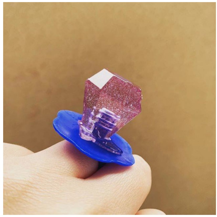 Kẹo hình nhẫn vị hoa quả Yakin diamond ring candy 10g - Hàng nội địa Nhật