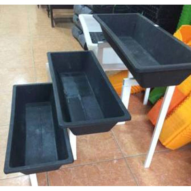 Máng dài trồng rau, trồng hoa 59 x 23 x10cm (khay trồng rau giá rẻ)