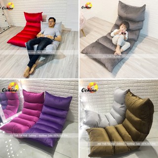 Ghế Lười Tatami, Ghế Bệt Tựa Lưng Tatami - Hàng Loại 1 To Đẹp 1m4-60 (HÀNG SIÊU DÀY )