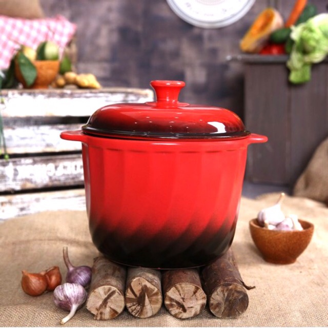 Nồi sứ Royalcooks Red Candy 4L