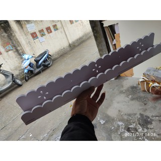 Thanh để sơn nail treo tường pvc bắt vít