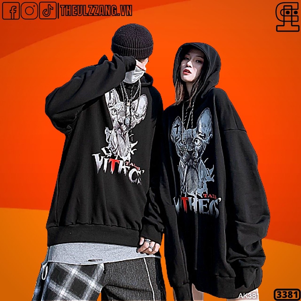 Áo Hoodie Nam Nữ Nỉ Bông Hàng Nhập Dày Dặn Áo Chuôi Đầu Nam Nữ Sweater Khoác Nỉ HD WITHECS - AK3381