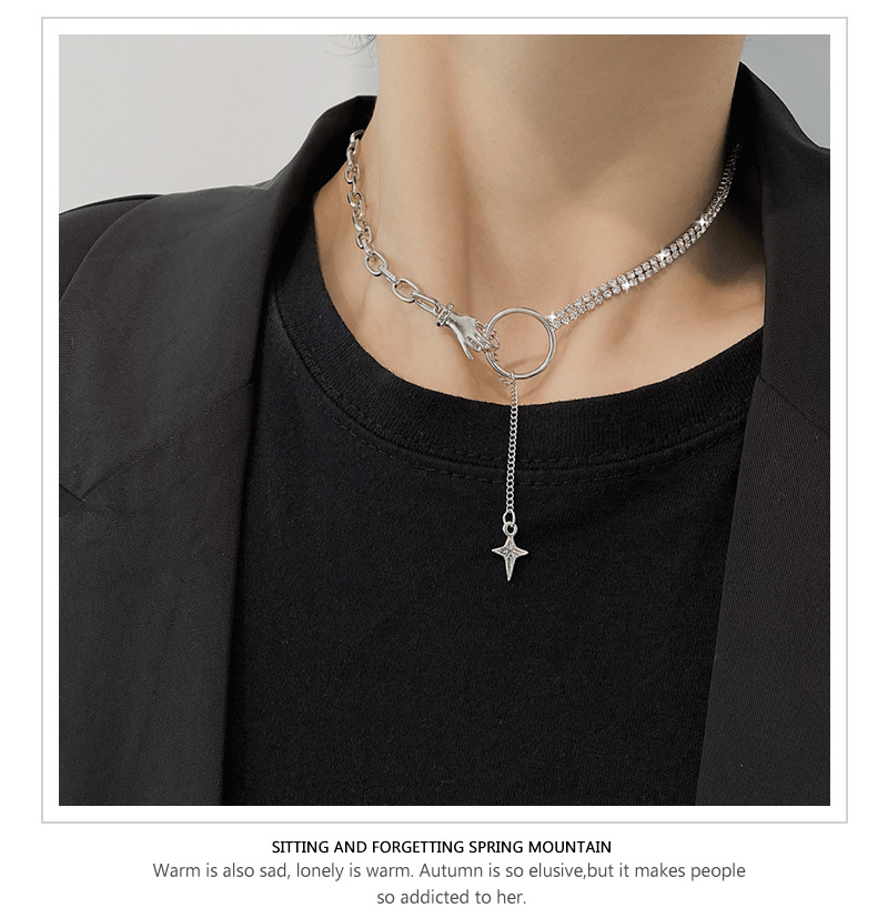 Dây chuyền mặt hình thánh giá thời trang phong cách hiphop mới mẻ