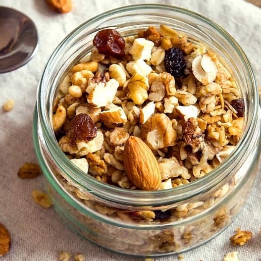 [Chính Hãng] Ngũ Cốc Mix Hạt Và Hoa Qủa Xấy Cao Cấp Min MIN - GRANOLA ĂN LIỀN MIN MIN 500g