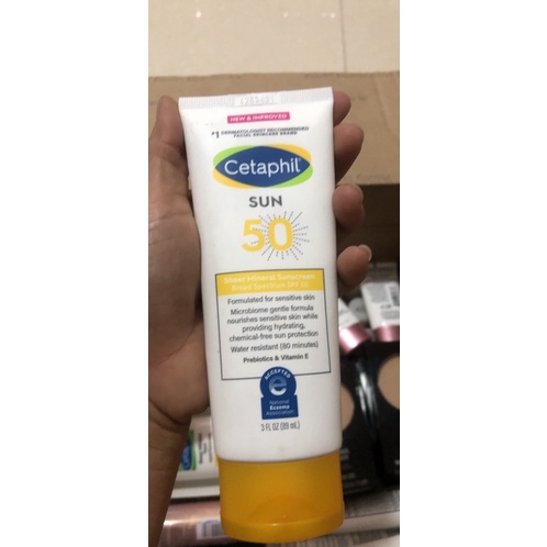 Kem Chống Nắng Cetaphil Sheer Mineral Liquid Sunscreen SPF50 ( 50mL )