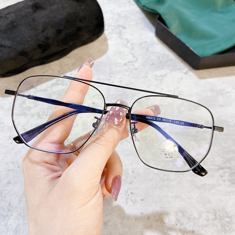 Mắt Kính Thời Trang Chống Ánh Sáng Xanh Phong Cách Retro Cho Nam Và Nữ Jz5512 | BigBuy360 - bigbuy360.vn