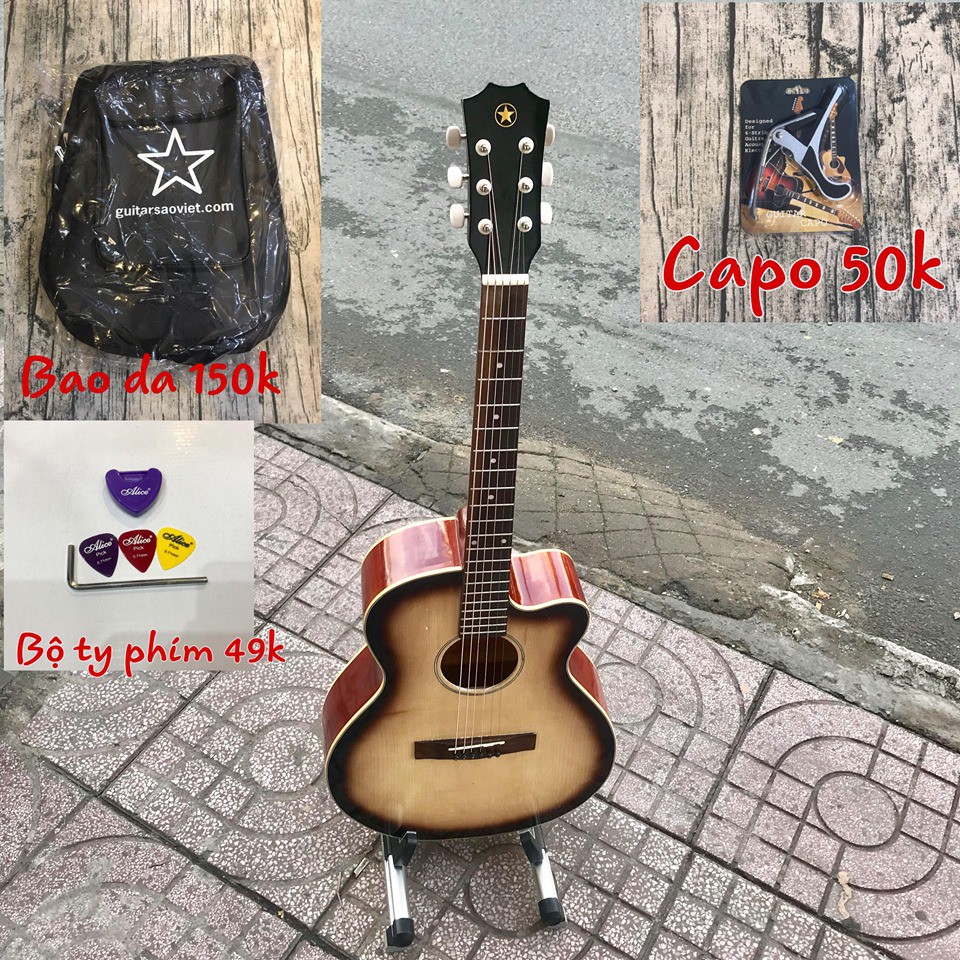 Đàn guitar Acoustic có ty chỉnh cong cần ET-01SV