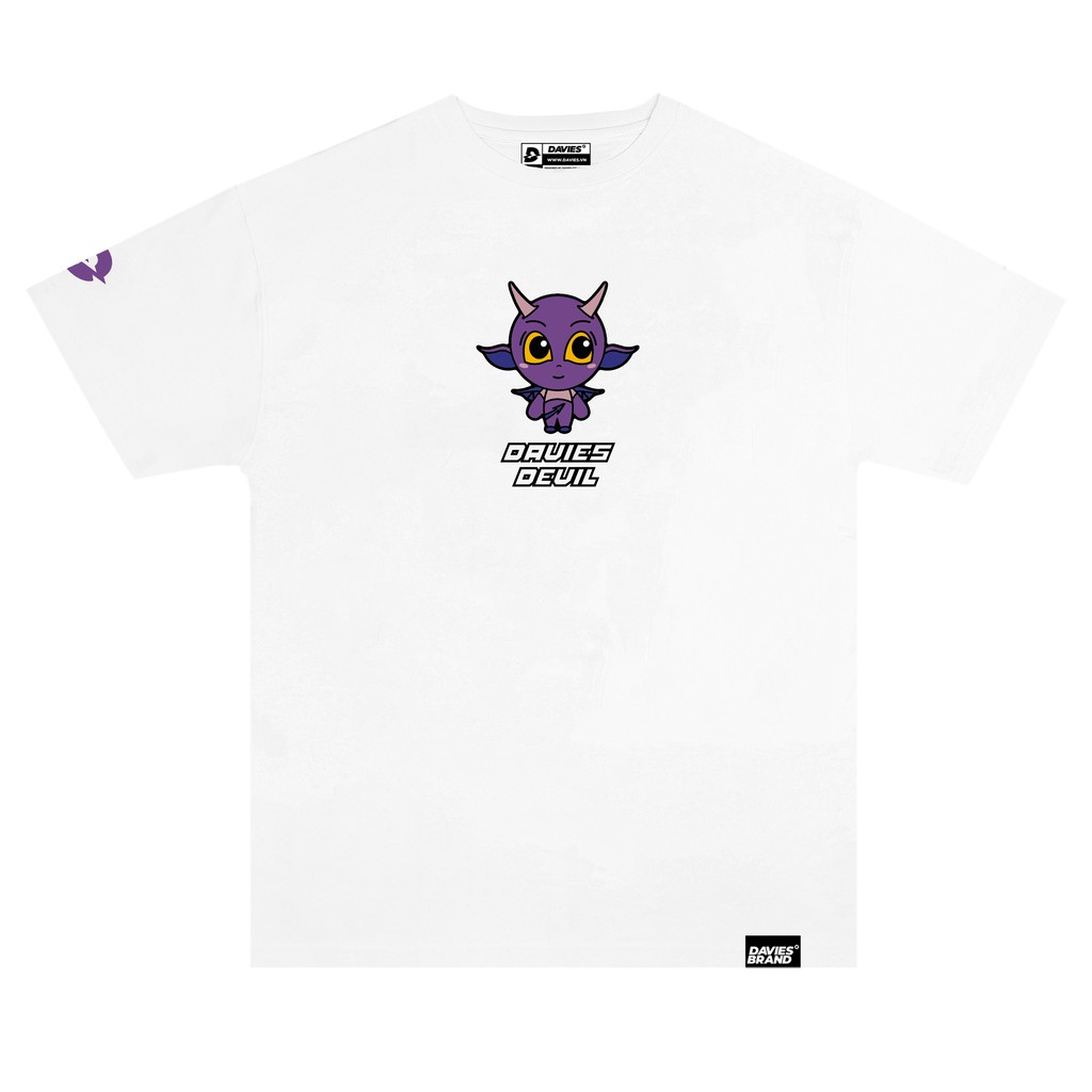 Áo thun tay lỡ form rộng Logo D Devil Tee local brand DAVIES.