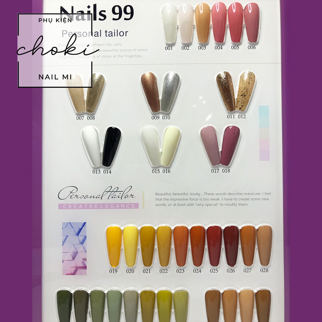 Sơn gel nails 99 CHOKI NAIL MI sơn móng tay móng chân cao cấp 1